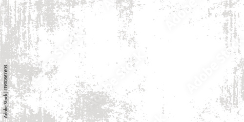 Vintage grey stone wall background featuring a dirty grunge texture with abstract paint splashes and liquid ink drops on an old dusty surface