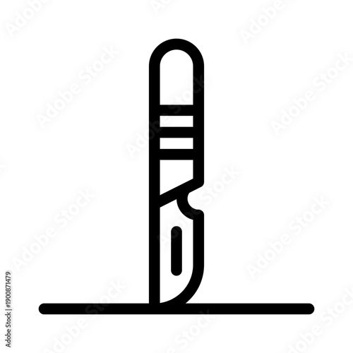 scalpel line icon
