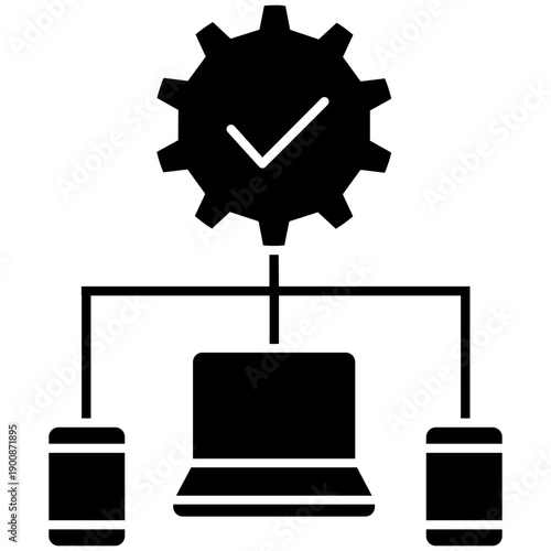 Maintenance vector icon. Technical support Illustration sign. Installing updates symbol. Bow logo.