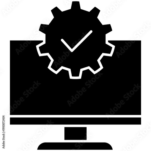 Maintenance vector icon. Technical support Illustration sign. Installing updates symbol. Bow logo.