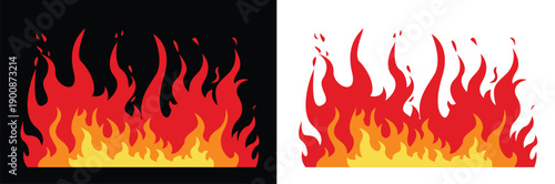 fire flames, vector design, icon