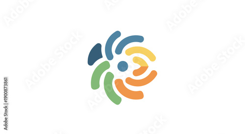 Colorful Abstract Logo Design Element.