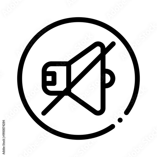 mute line icon