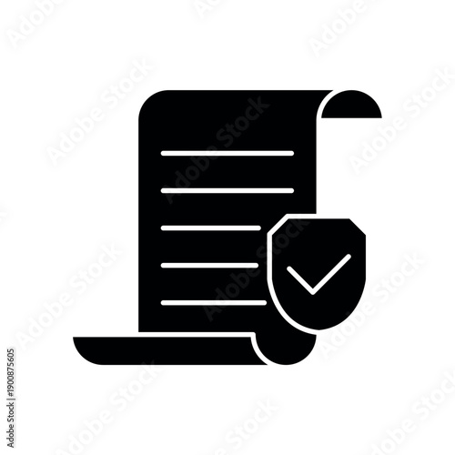 Policy icon, isolated on white background.