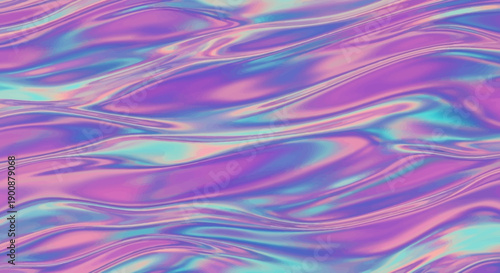 Vibrant purple and blue iridescent waves create dynamic modern background