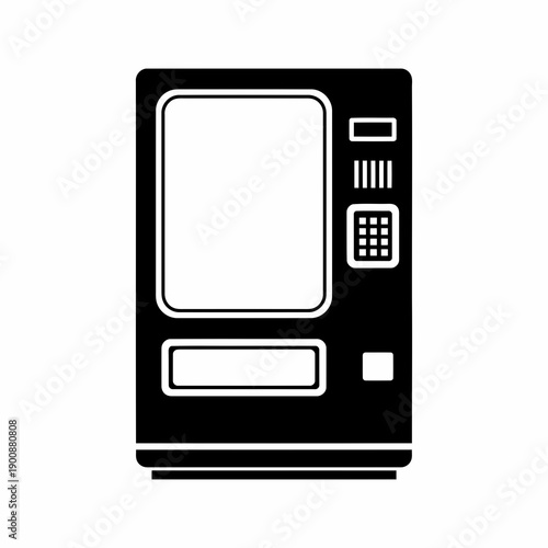 Vending Machine Vector Illustration | Automatic Snack and Drink Dispenser | Retail Machine Design