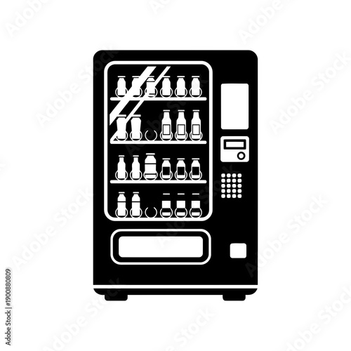 Vending Machine Vector Illustration | Automatic Snack and Drink Dispenser | Retail Machine Design