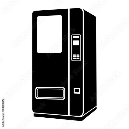 Vending Machine Vector Illustration | Automatic Snack and Drink Dispenser | Retail Machine Design