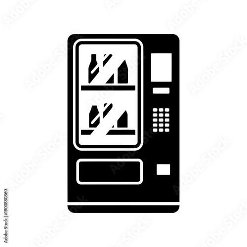 Vending Machine Vector Illustration | Automatic Snack and Drink Dispenser | Retail Machine Design