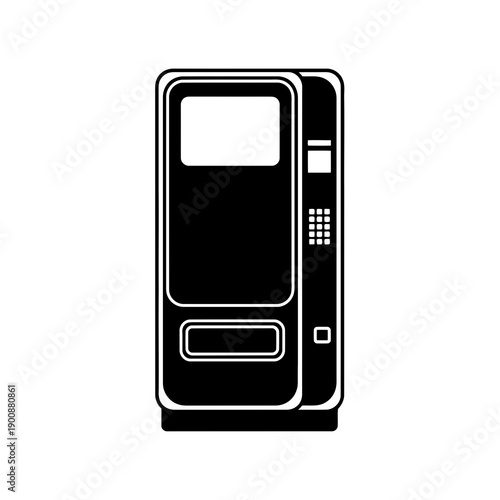Vending Machine Vector Illustration | Automatic Snack and Drink Dispenser | Retail Machine Design
