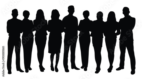 male executive leader with his team displaying 