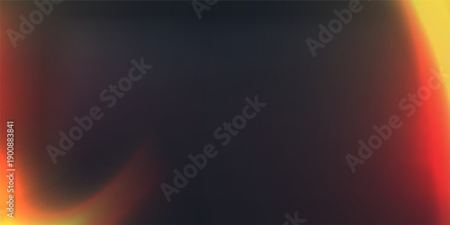 Film lens effect on black transparent background. Camera leak filter with light overlay effect for mobile photo, lens flare bokeh png bg, vector illustration. Burn red and orange gradient glow.