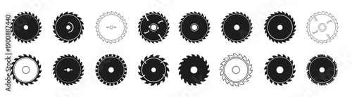  collection of saw border frames saw blade silhouette saw 