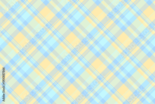 Service vector check background, blank plaid textile seamless. Gentle texture tartan fabric pattern in light and white colors.