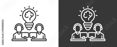 Innovation Icon Set Vector Collection Isolated In Black And White