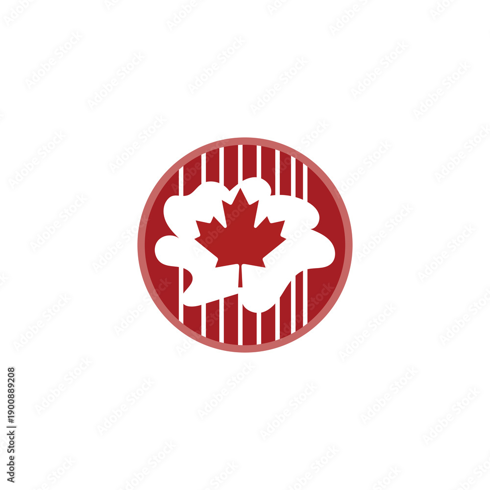 Obraz premium Red and white maple leaf flag symbolizing Canada unity pride heritage 