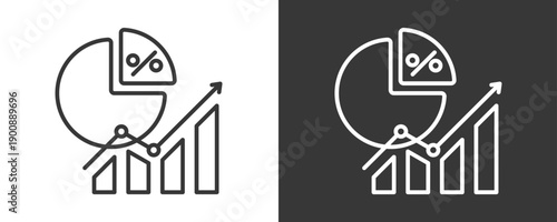 Analytics Icon Set Vector Collection Isolated In Black And White