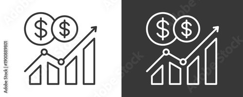 Sales Icon Set Vector Collection Isolated In Black And White
