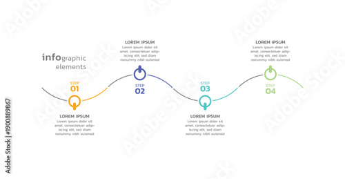 Presentation business abstract background infographic template colorful