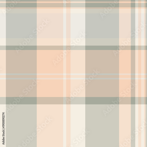 Tablecloth plaid pattern check, guy seamless fabric texture. Relief tartan background textile vector in light and pastel grey colors.