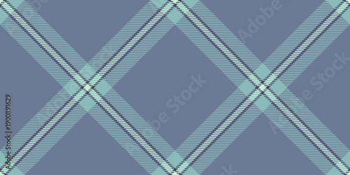 Pure tartan fabric seamless, down plaid check background. Creative vector textile texture pattern in pastel and slate gray colors.