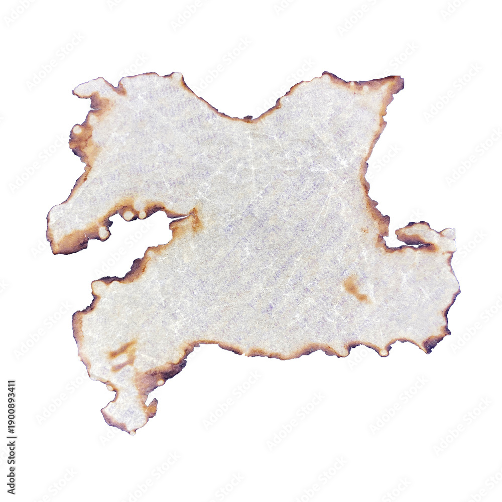 Naklejka premium Burnt Paper Pieces with Ancient Magical Inscriptions, Historical Notes, Torn Paper Scraps, Singed Papyrus, Halloween Vibe, Old Books, PNG Format, Perfect for Posters, Events, and Presenta