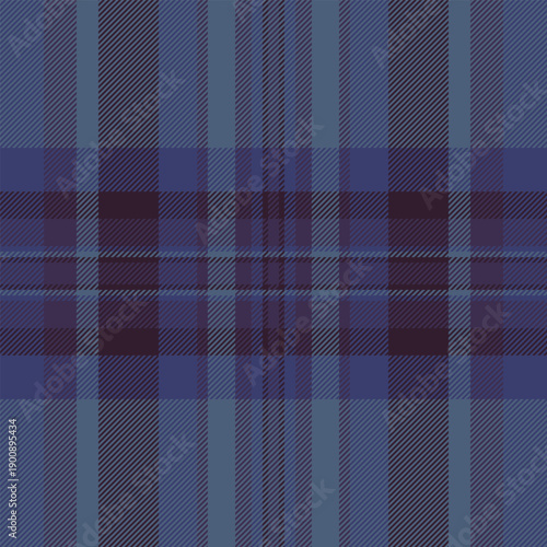 Perfection plaid pattern check, tablecloth texture seamless tartan. Contour textile fabric vector background in blue and violet colors.