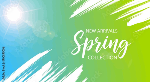 Spring Collection New Arrivals with Sun and Brush Strokes.