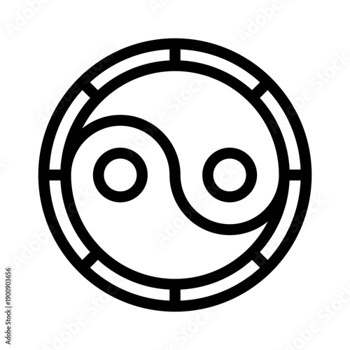 yin line icon