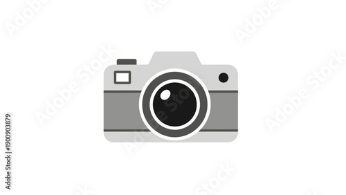 Digital Camera Illustration Simple Design.