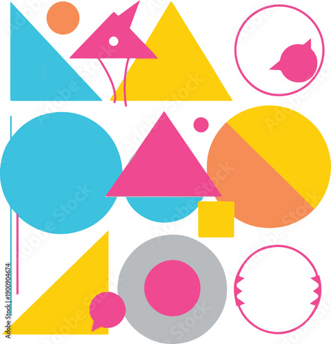 Flat design stained glass background