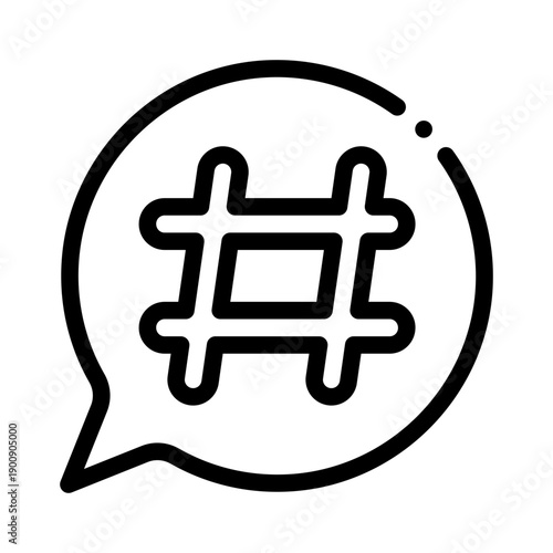 hashtag line icon