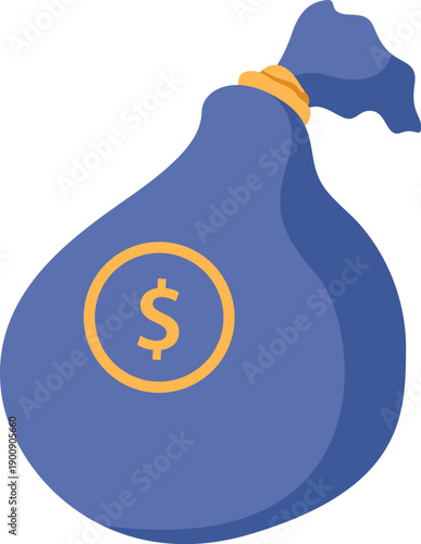 Money Bag Savings Vector Illustration