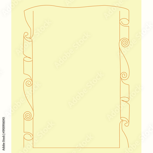 frame for text with flowers