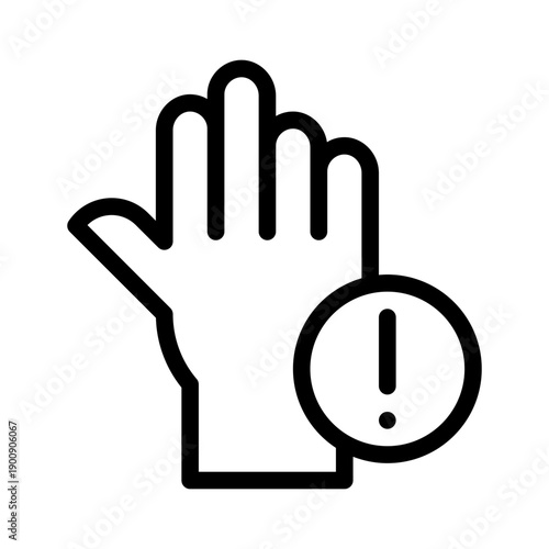 don’t interrupt line icon