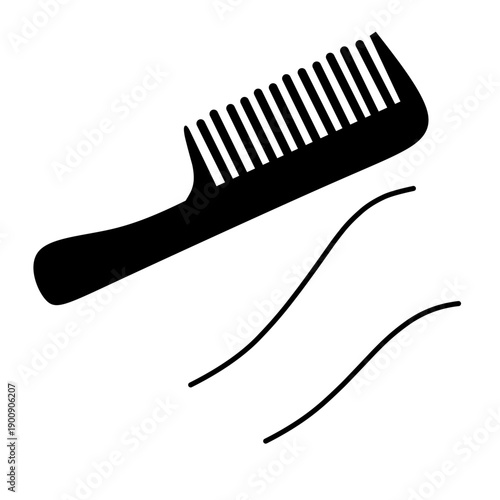 Comb and hair loss vector
