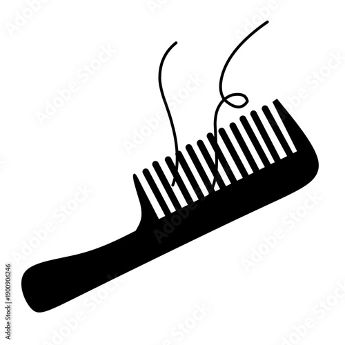 Comb and hair loss vector