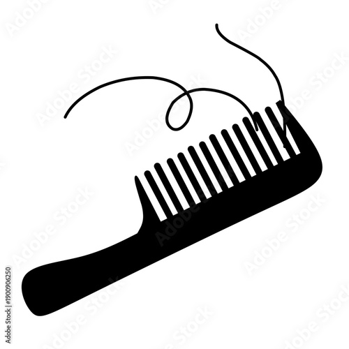 Comb and hair loss vector