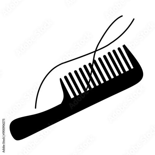Comb and hair loss vector