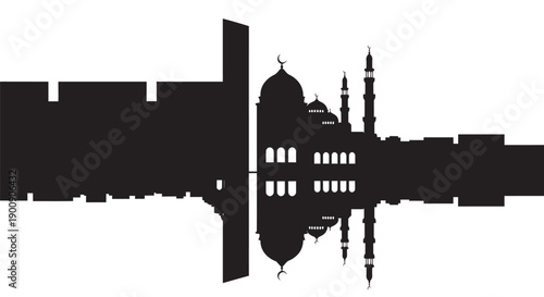 Ramadan Mosque Silhouette Graphic Design