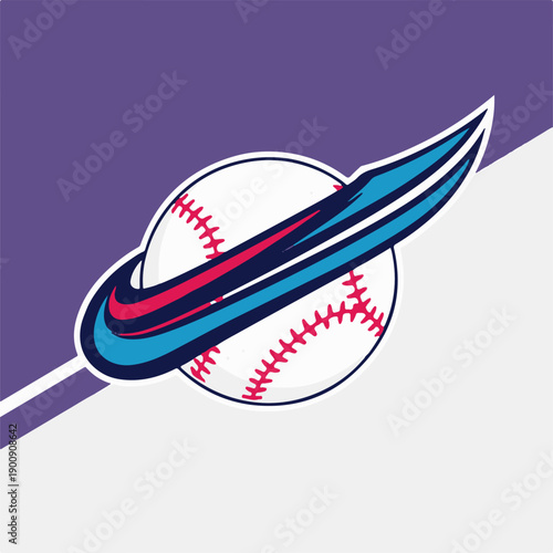 Baseball logo template design