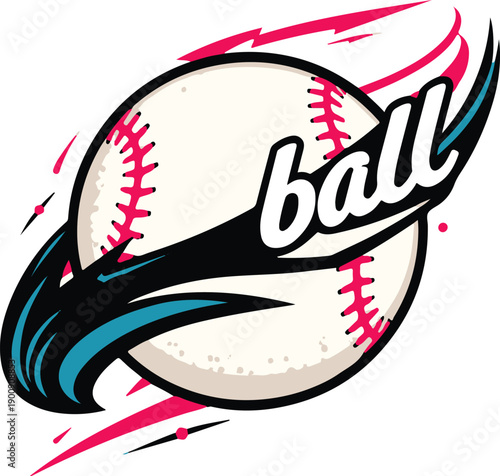 Baseball logo template design