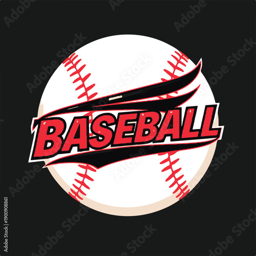 Baseball logo template design