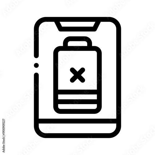 lowbattery line icon
