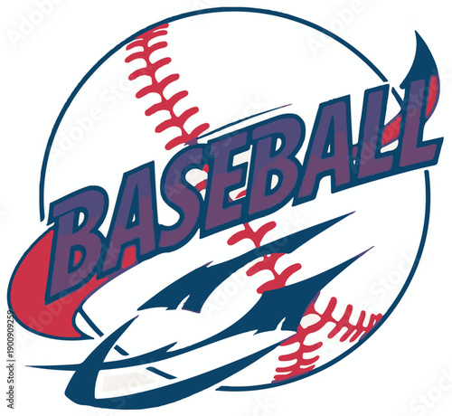 Baseball logo template design