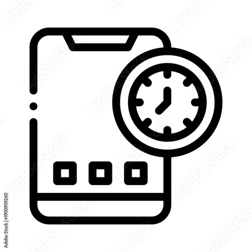 screentime line icon