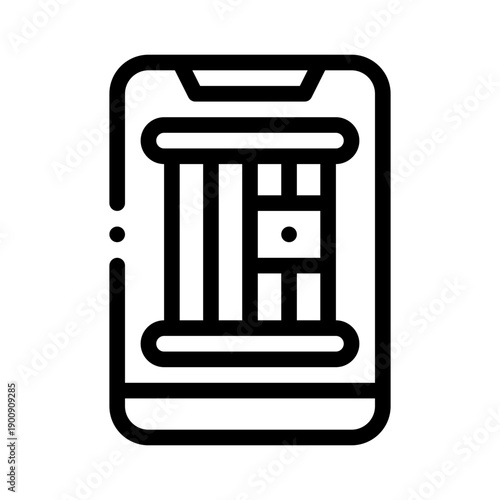 trapped line icon