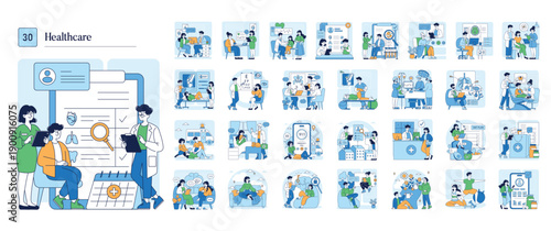 Healthcare Professionals Discussing Patient Records