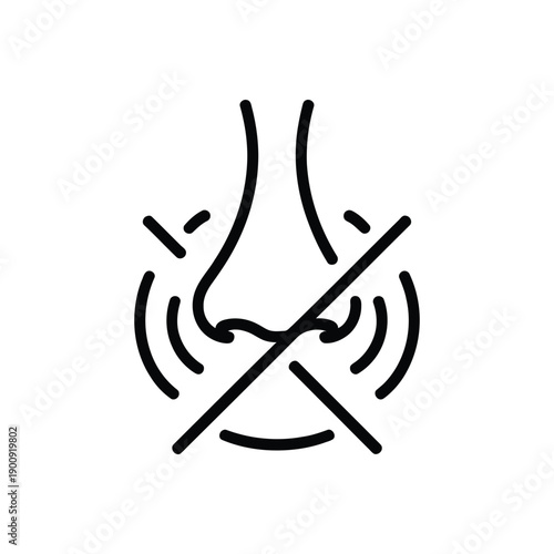 Nosmokingsignwithnoseandlinethroughsmokingicon