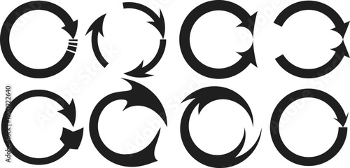 Collection of Black Textured Geometric Shapes with Fuzzy Distorted Edges and Gritty Grunge Style for Modern Graphic Design